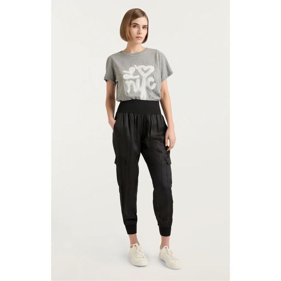 Cinq a Sept Giles Satin Jogger Pants - Picture 4 of 9